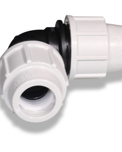 Elbow 90deg PP 25mm NP16 f/PE-pipe